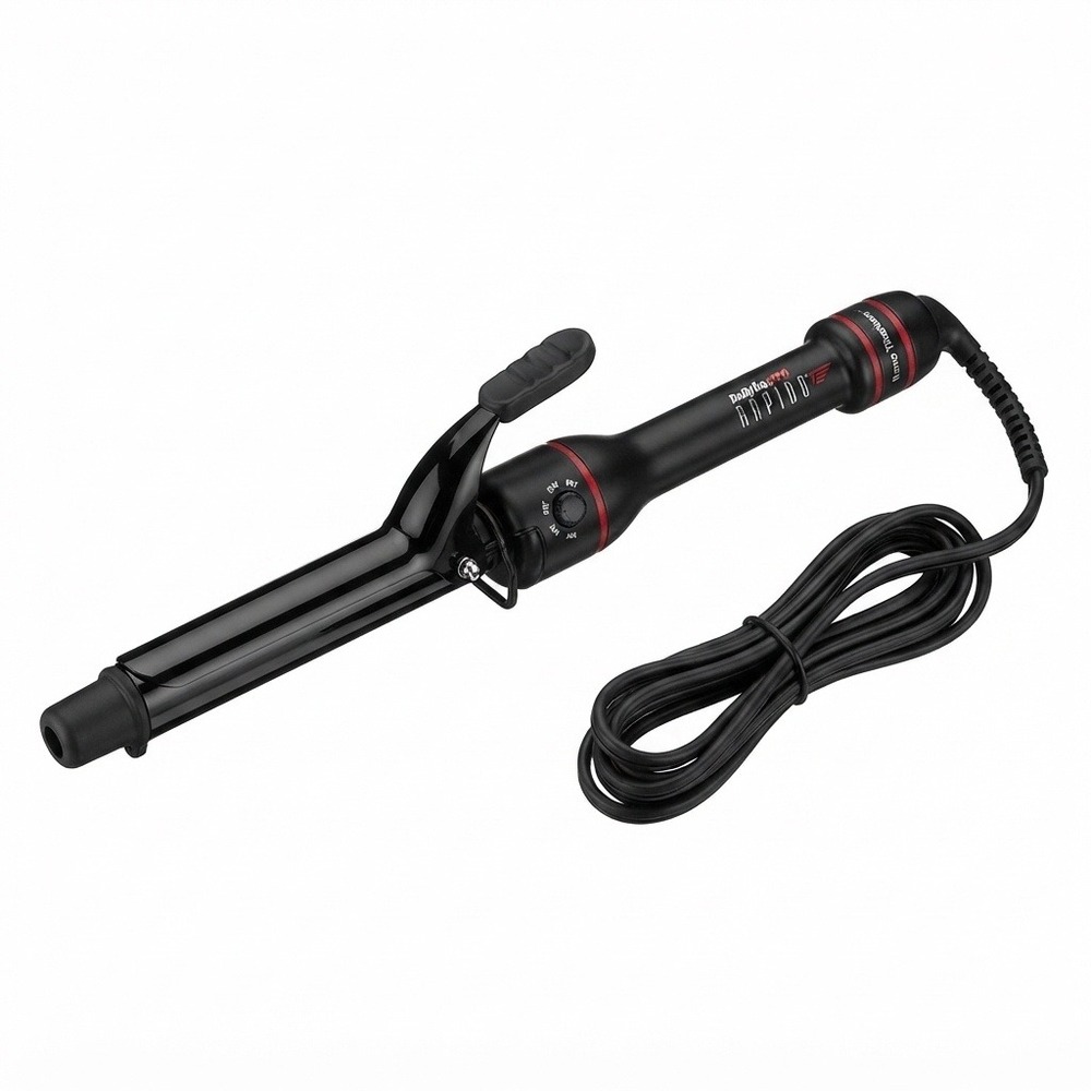 BaBylissPRO Rapido Nano Titanium 1 Inch Curling Iron Black BRP100SUC